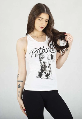 Tank Pit Bull Puppy biały