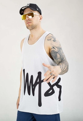 Tank Mass Signature Patch Reversible Mesh biało czarny