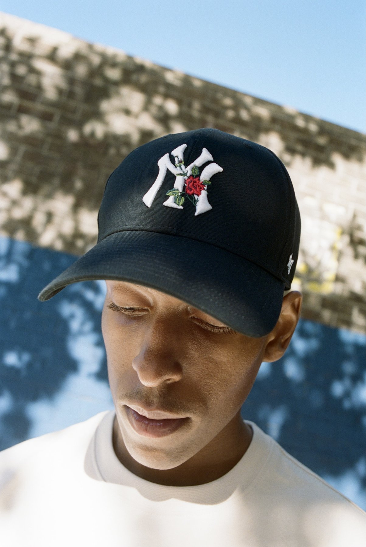 47 Brand MLB New York Yankees Base Runner Cap B-BRMPS17WBP-KM, Mens,  czapki z daszkiem, Maroon/White