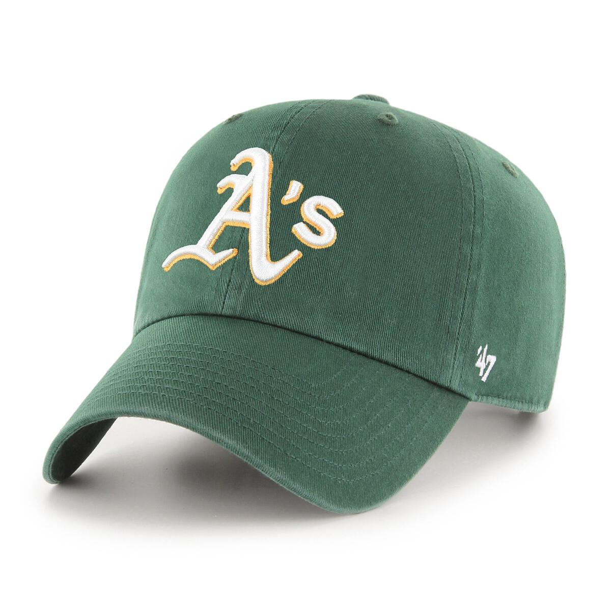 Czapka 47 Brand MLB Oakland Athletics 47 CLEAN UP B-RGW18GWS-DGE