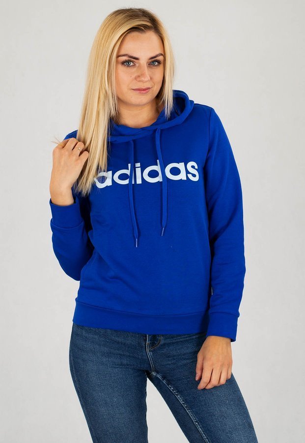 Bluza Adidas Essentials Linear Over Head Hoodie GD2961 niebieska
