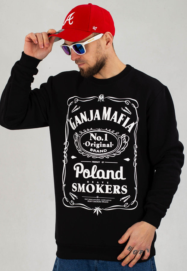 Bluza Ganja Mafia Heavy Smokers czarna