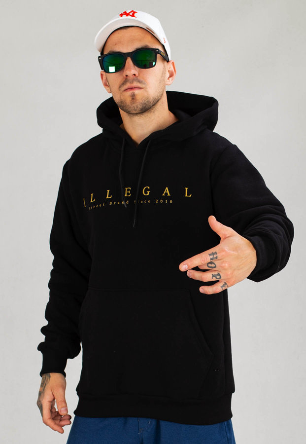 Bluza Illegal Brand czarno złota