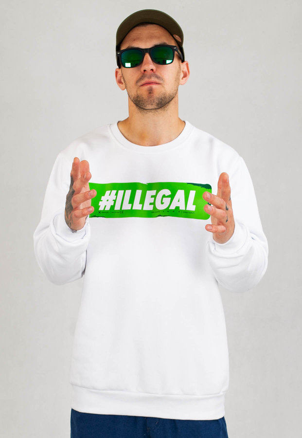 Bluza Illegal #ILLEGAL Vlepa biała