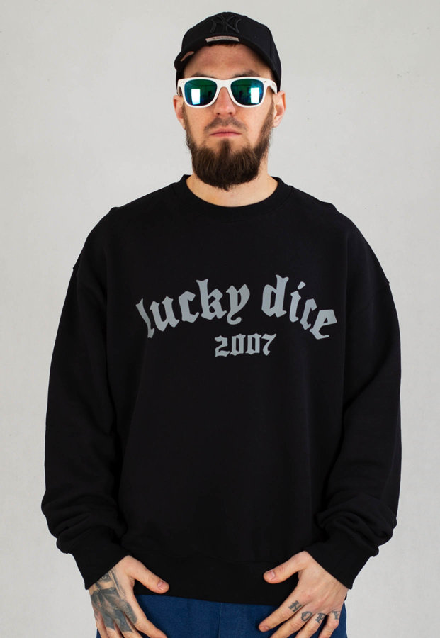 Bluza Lucky Dice Bent Logo czarna