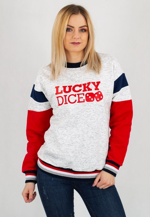 Bluza Lucky Dice Logo Colour biała