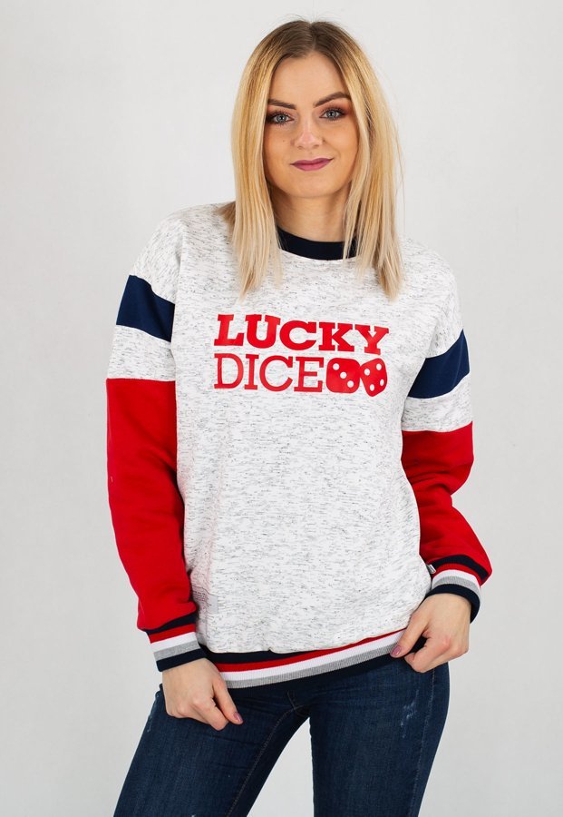 Bluza Lucky Dice Logo Colour biała