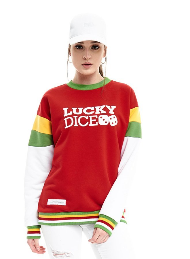Bluza Lucky Dice Logo Colour czerwona