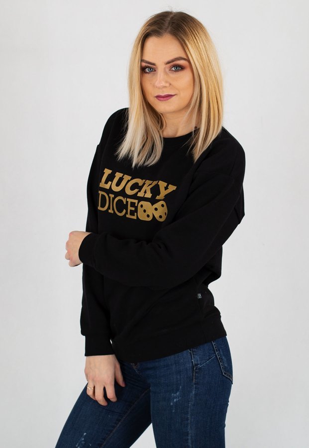 Bluza Lucky Dice Logo Girls czarna