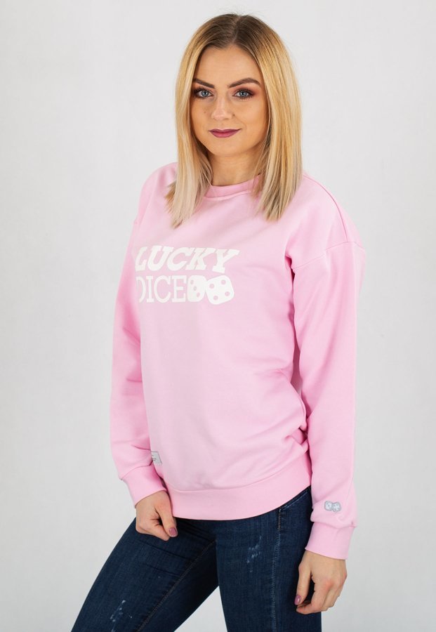 Bluza Lucky Dice Logo Girls różowa