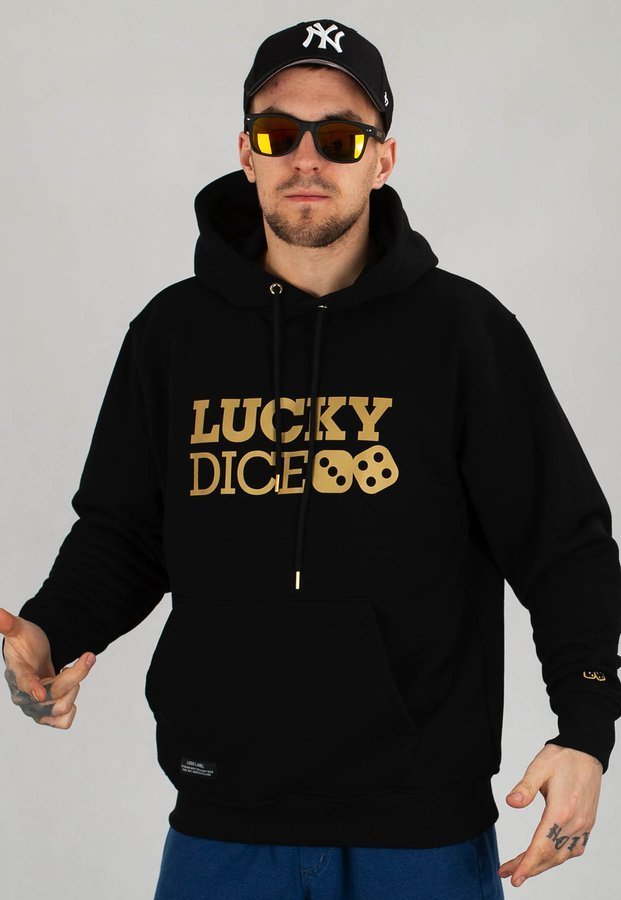 Bluza Lucky Dice Logo Gold czarno złota