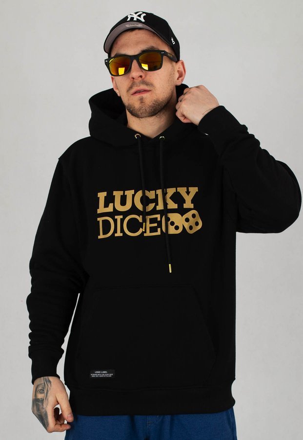 Bluza Lucky Dice Logo Gold czarno złota
