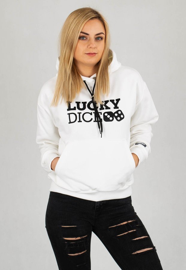 Bluza Lucky Dice Logo One biała