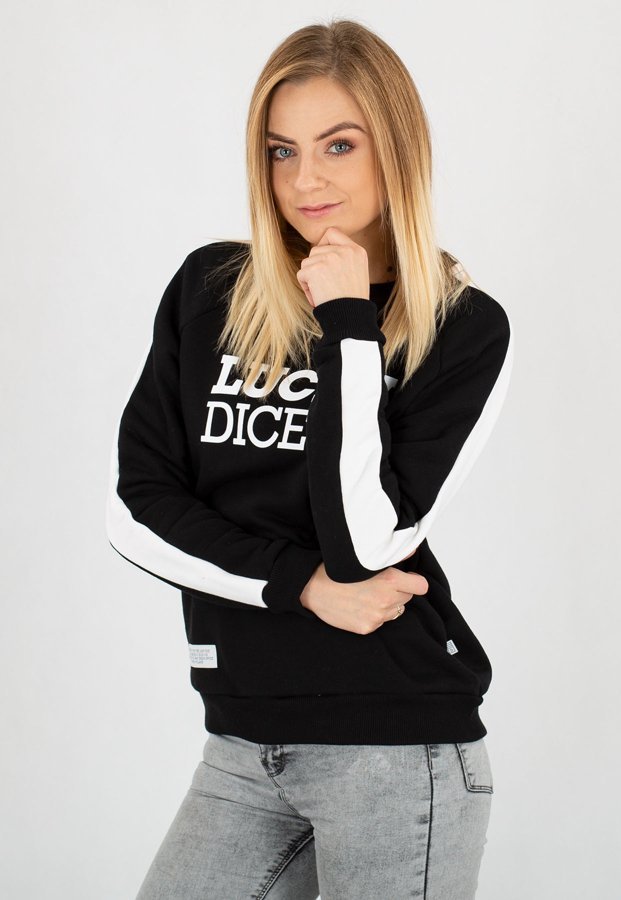 Bluza Lucky Dice Logo Stripe czarna