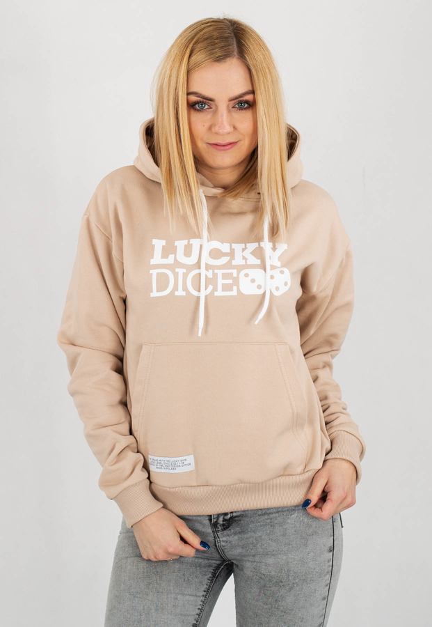 Bluza Lucky Dice Logo beżowa