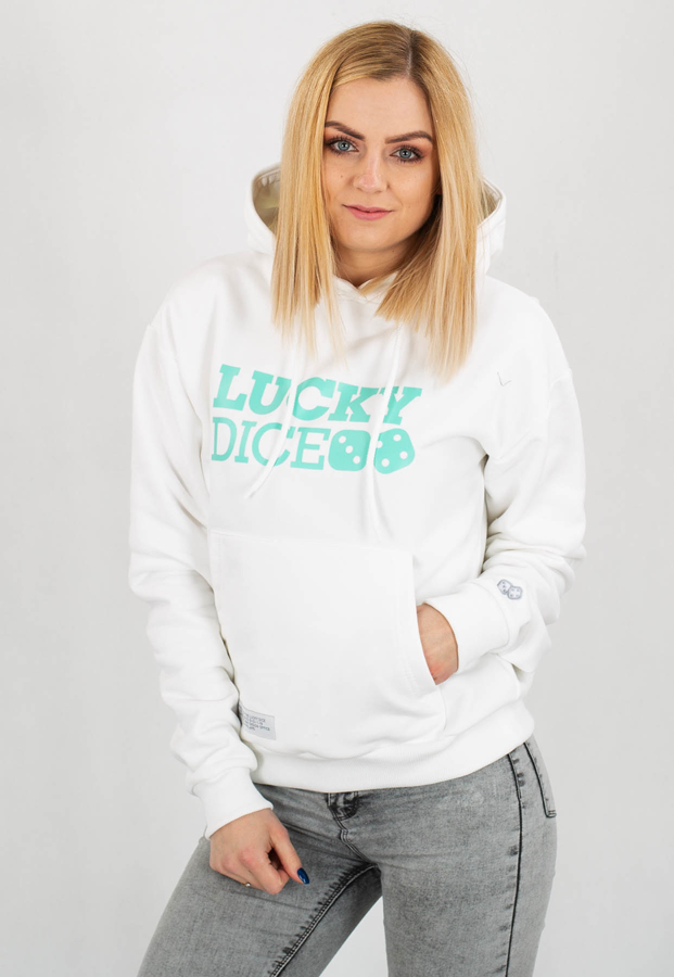 Bluza Lucky Dice Logo biała