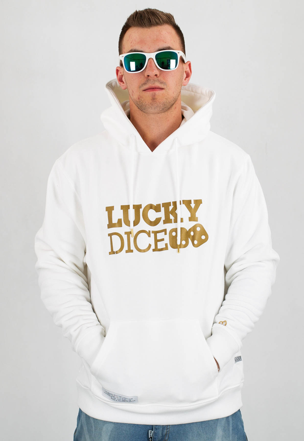 Bluza Lucky Dice Logo biała