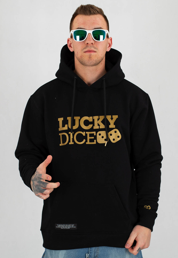 Bluza Lucky Dice Logo czarna