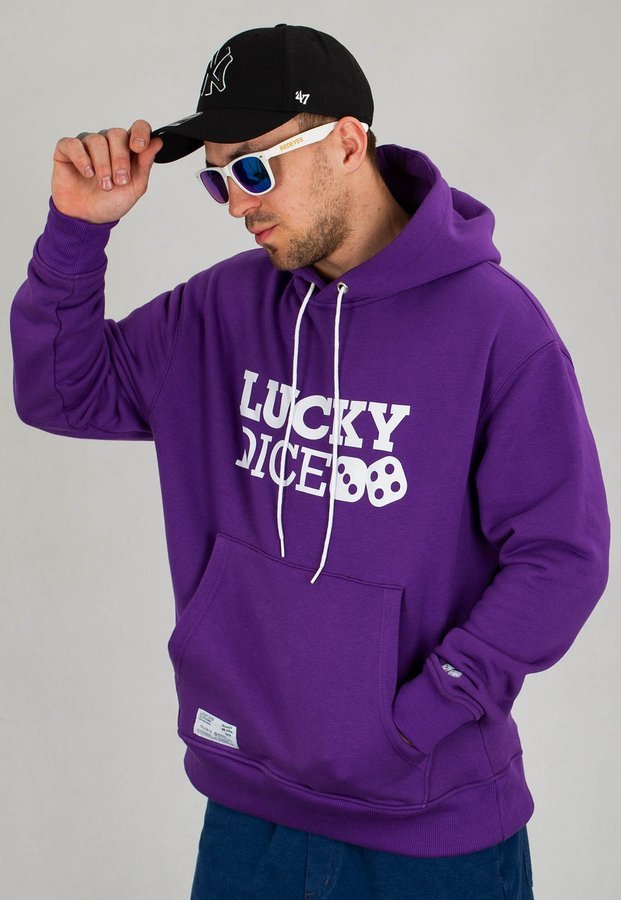 Bluza Lucky Dice Logo fioletowa