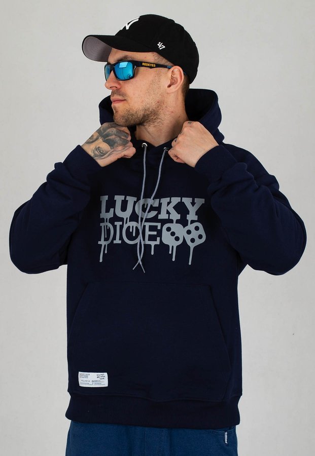 Bluza Lucky Dice Logo granatowa