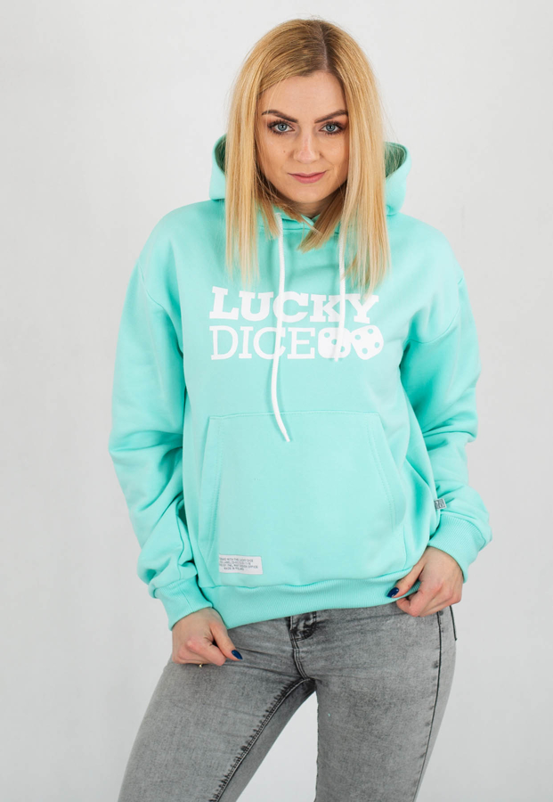 Bluza Lucky Dice Logo miętowa
