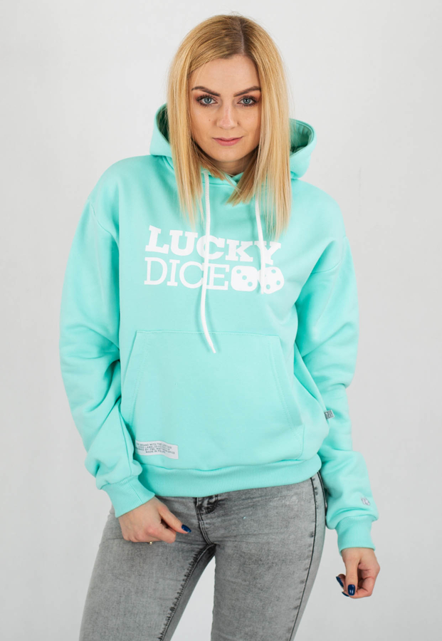 Bluza Lucky Dice Logo miętowa