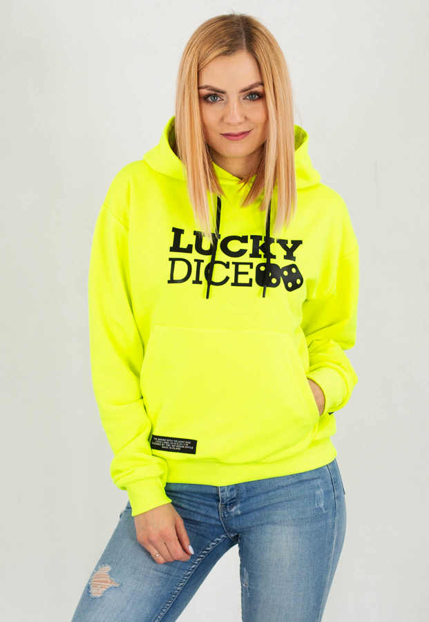 Bluza Lucky Dice Logo neonowa