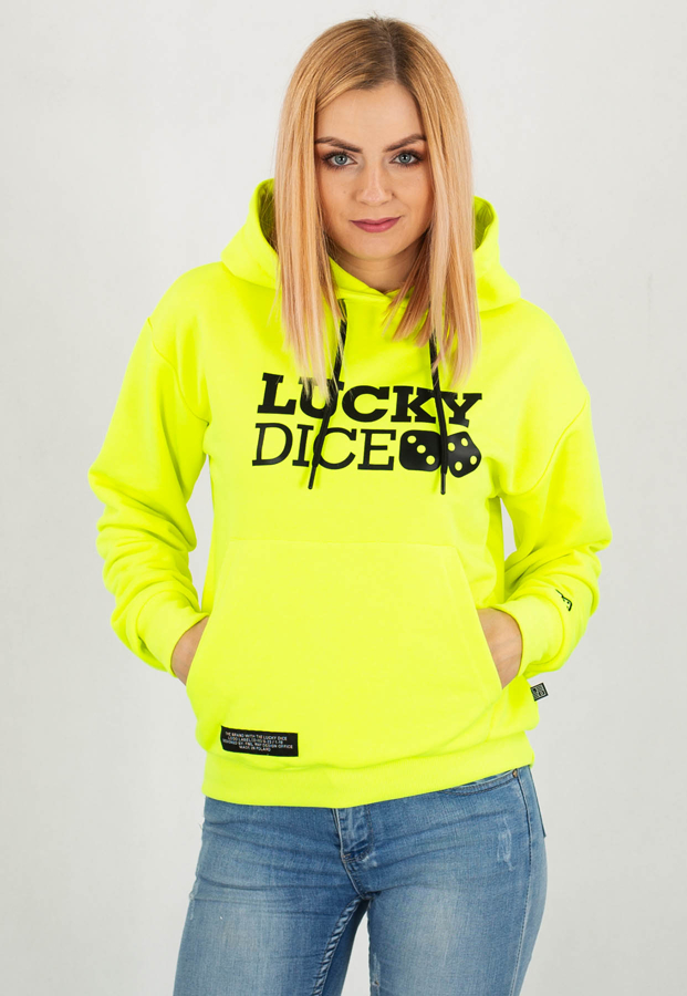 Bluza Lucky Dice Logo neonowa