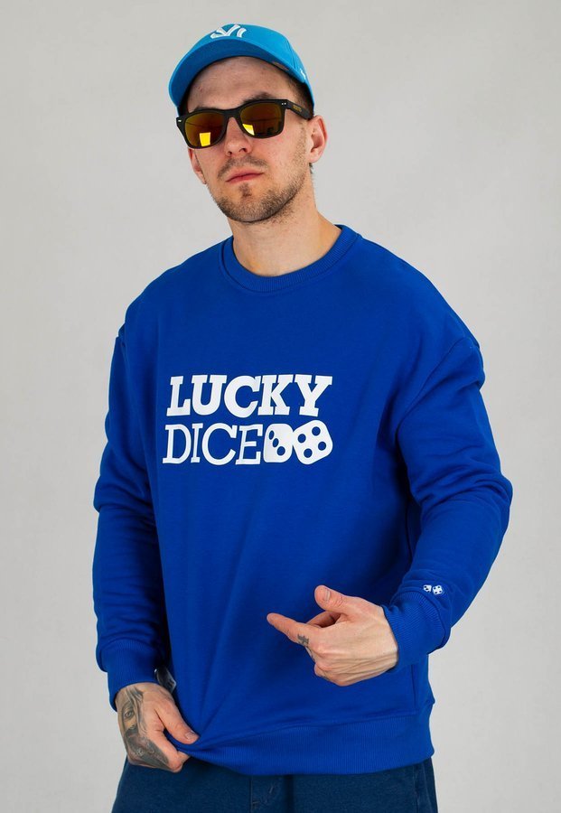 Bluza Lucky Dice Logo niebieska