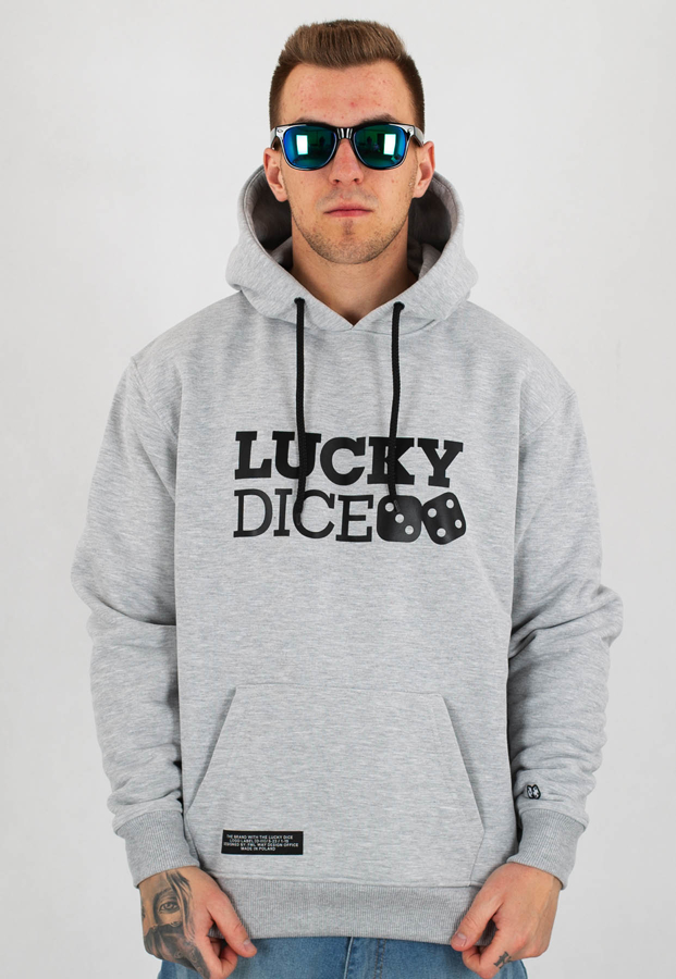 Bluza Lucky Dice Logo szara