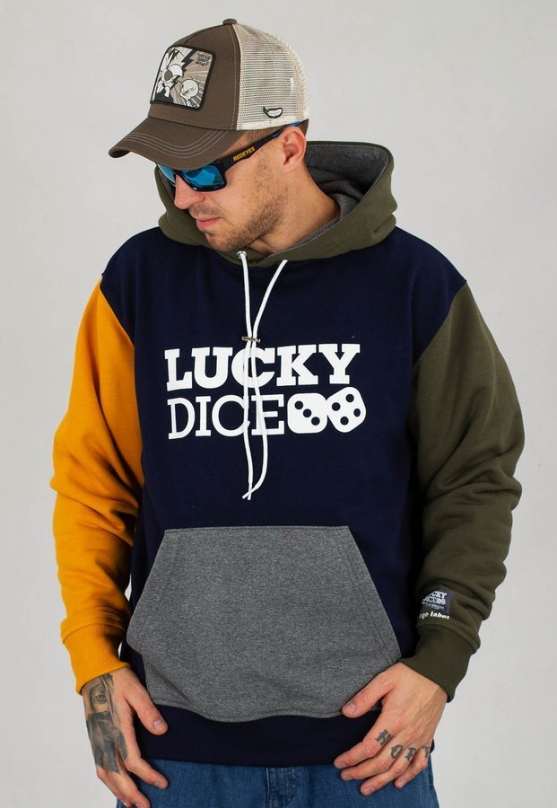 Bluza Lucky Dice Multicolor Logo One granatowo miodowo oliwkowa
