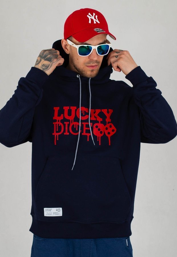 Bluza Lucky Dice Painted Logo granatowa
