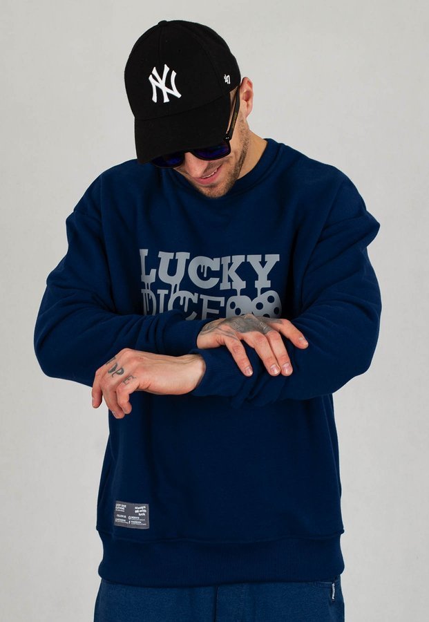 Bluza Lucky Dice Painted Logo granatowa