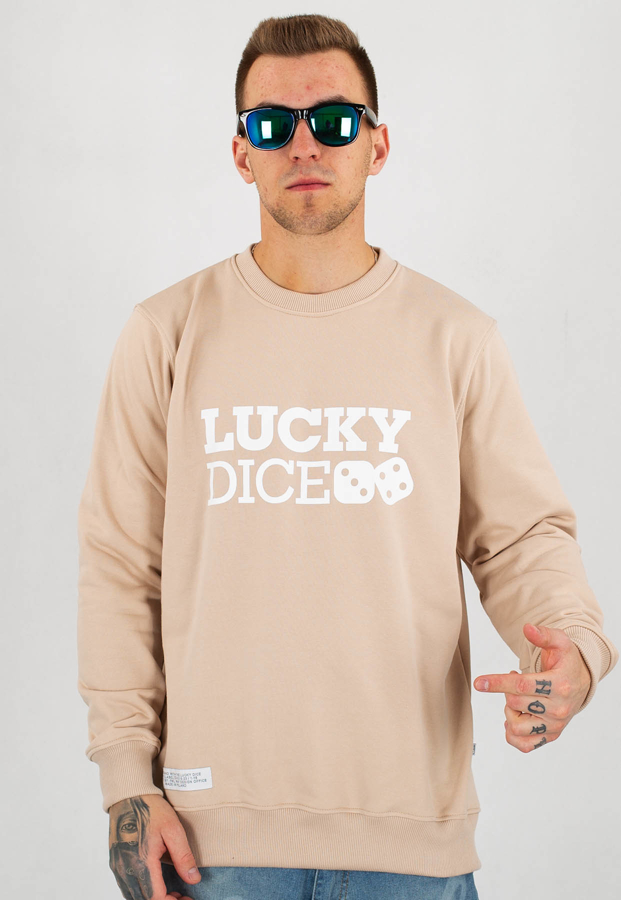 Bluza Lucky Dice Simple Dice beżowa