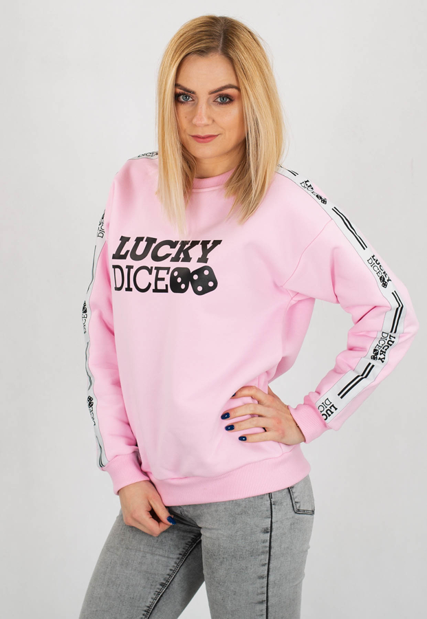 Bluza Lucky Dice Tape różowa