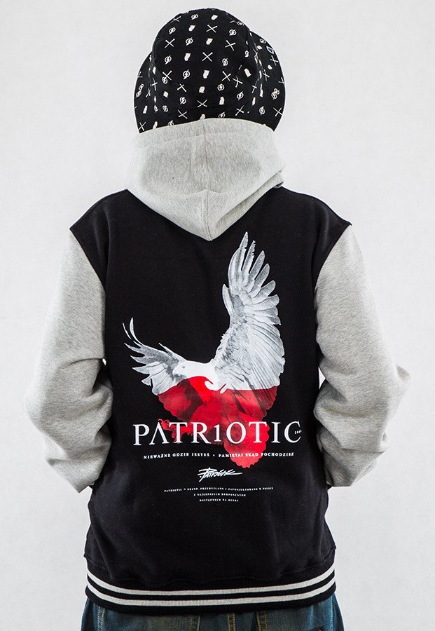 Bluza Patriotic Eagle Zip czarno szara