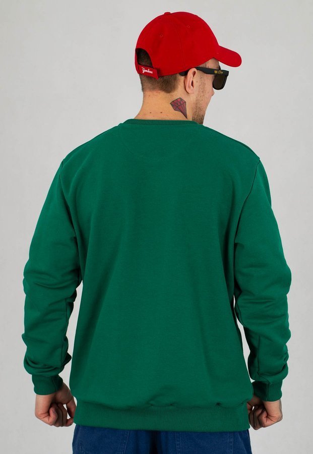 Bluza Prosto Monoram ciemno zielona