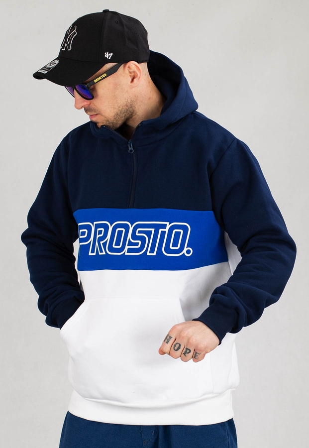 Bluza Prosto ZIP Kame granatowa