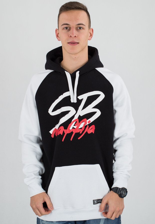 Bluza SB Maffija Big Logo biało czarna