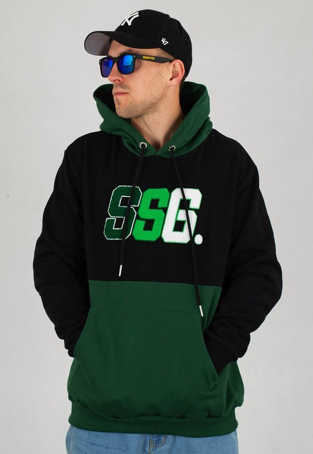 Bluza SSG Chenil Logo czarno zielona
