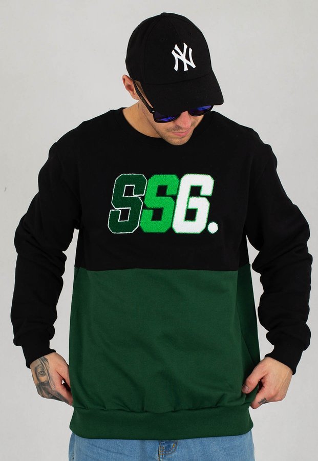 Bluza SSG Chenil Logo czarno zielona