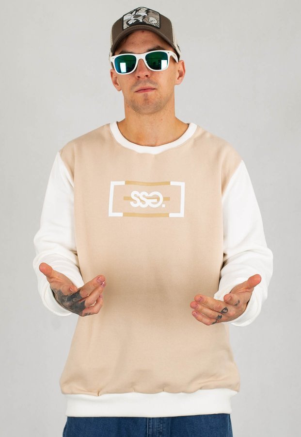 Bluza SSG Cut Logo nude jasno beżowa