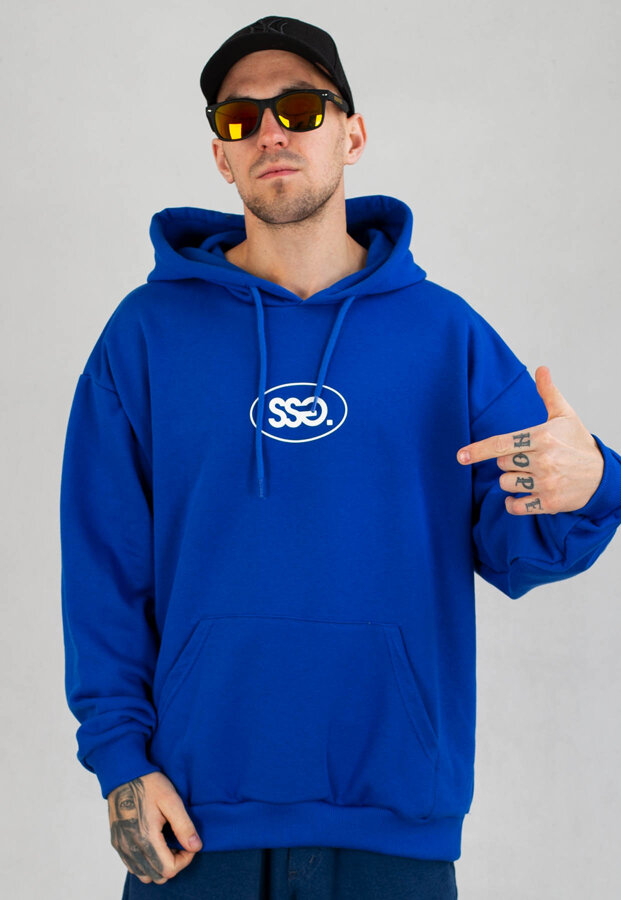 Bluza SSG Oval Frame Basic Logo kobaltowa