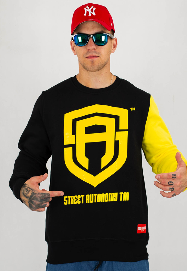 Bluza Street Autonomy Color Arm czarno żółta