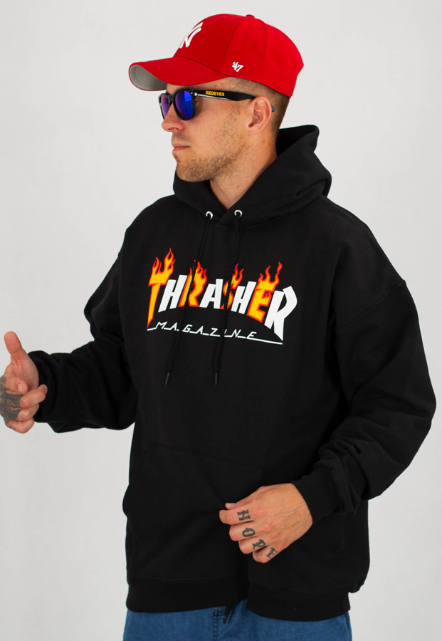 Bluza Thrasher Flame Mag czarna