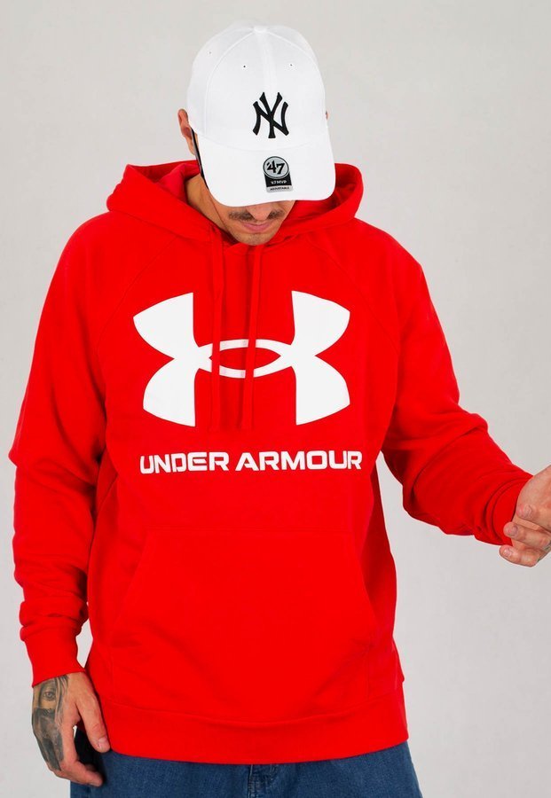 Bluza Under Armour UAR 1357093-608 Rival Fleece Big Logo czerwona