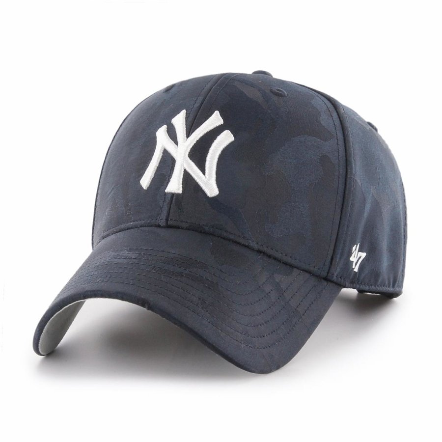 Czapka 47 Brand Clean Up Jigsaw MLB New York Yankees camo granatowa