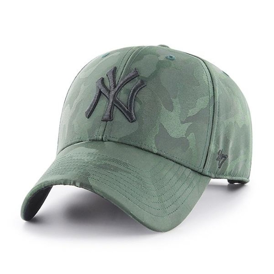 Czapka 47 Brand Clean Up Jigsaw MLB New York Yankees camo zielona