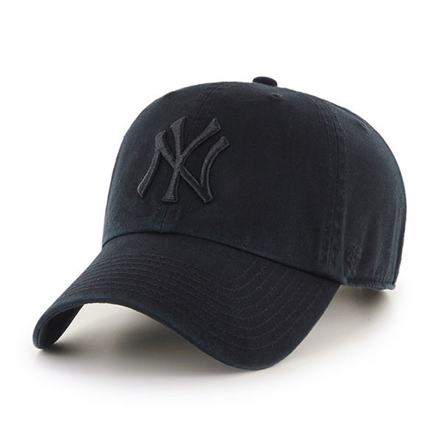 Czapka 47 Brand Clean Up MLB New York Yankees czarno czarna