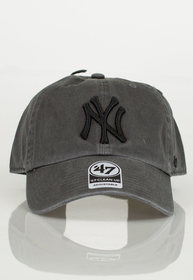 Czapka 47 Brand Clean Up Ultrabasic MLB New York Yankees szara